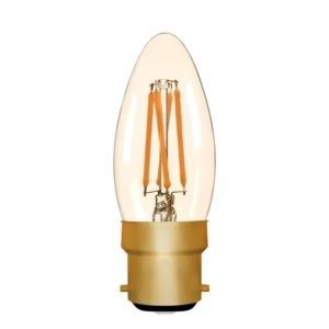 Instant start COB 60mm C37 4W Edison Bulb LED globe filament